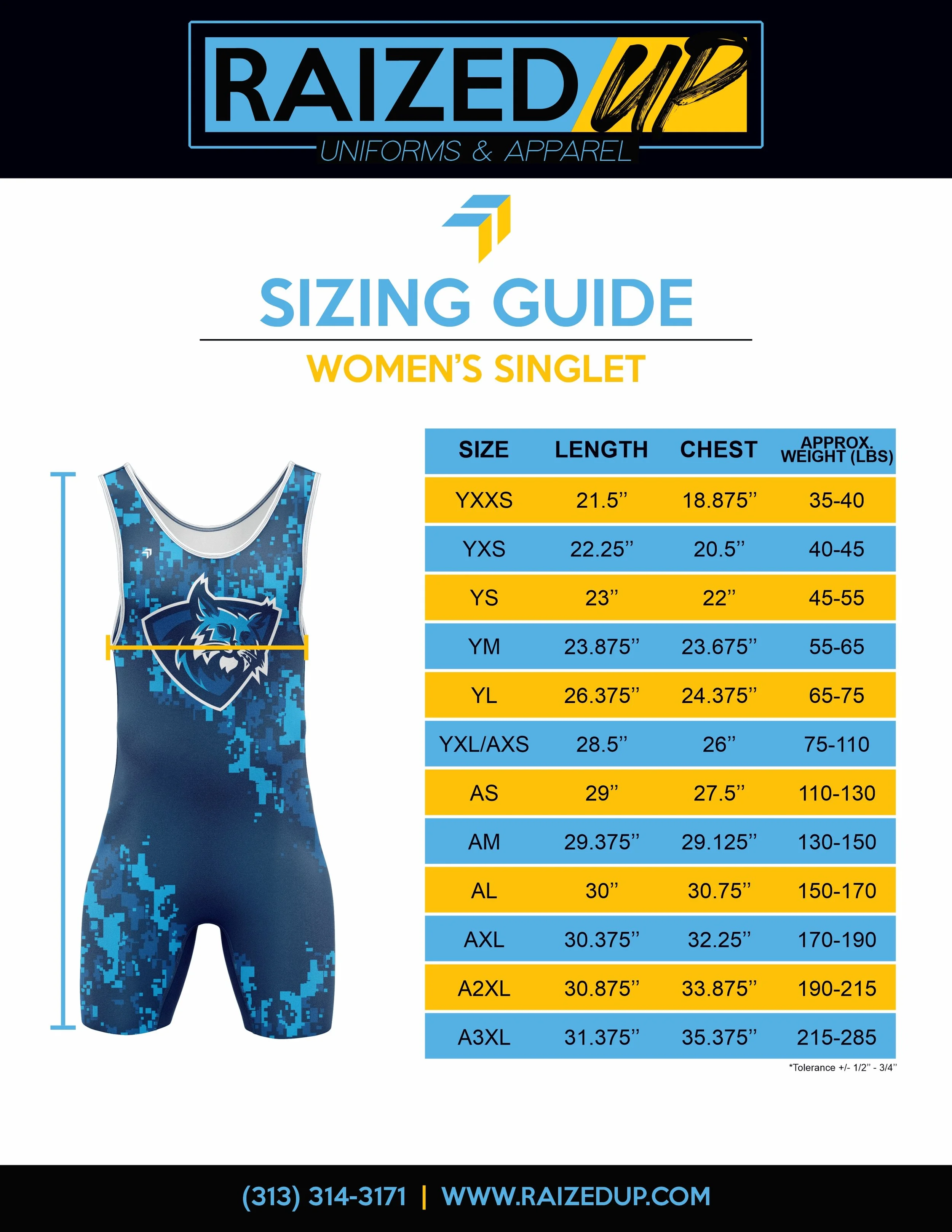 RaizedUp Black Wrestle Singlet — RaizedUp